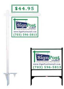 Install - Agent Supplied Signage (Metal Frame, Community Specific, Etc)